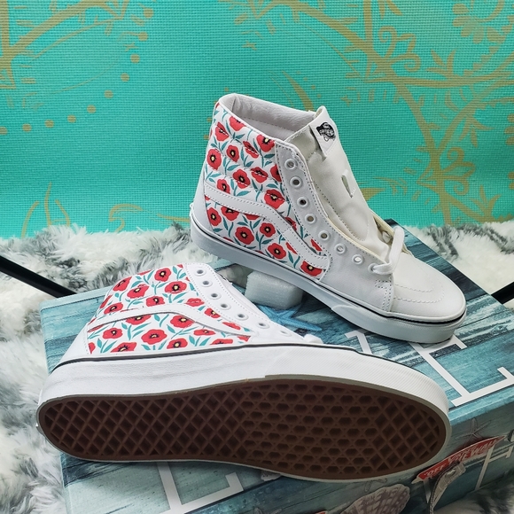 Vans sk8-HI Flowers 💐😍 (CL) - Picture 6 of 14